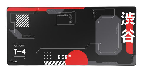Miếng lót chuột Trust GXT 759 XXL Tấm lót chuột chơi game màu đen, màu đỏ