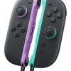Đồ chơi điều khiển từ xa Nintendo Joy-Con 2 màu đen, Xanh lá cây sáng, màu tím Bluetooth Gamepad Analog / Số Nintendo Switch 2