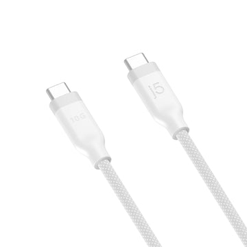 68ad8d04e06560461cc4bc77af93d8b0466b8b84.jpg Cáp USB j5create JUCX19L12W 1,2 m USB C 10 Gbit/s màu trắng