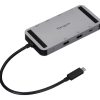 Dock & bộ mở rộng cổng laptop Targus DOCK429GL Có dây USB4 Bạc