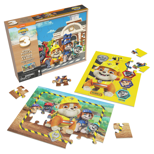 Games Wood Puzzles 3-Pack Trò chơi ghép hình 72 chiếc Phim hoạt hình