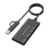 Đầu đọc thẻ Conceptronic BIAN10B USB 3.2 Gen 1 (3.1 Gen 1) Type-A/Type-C màu đen