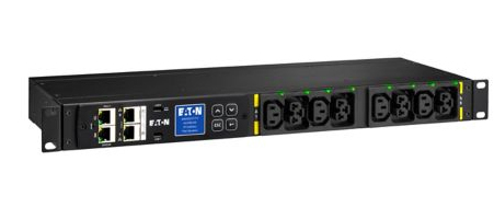 Đơn vị phân phối điện (PDU) Eaton PDU G4 MA 1U C20I 16A 1P 8 ổ cắm AC màu đen
