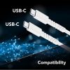 Cáp Cellularline USBDATAUBR5AC2C15W USB 1,5 m USB C 100 W màu trắng