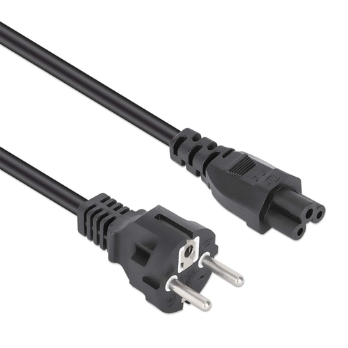 6d841f6245b7f8a6decbda63782daf4d8b2940f1.jpg Dây cáp điện Manhattan 354172 màu đen 1 m CEE7/7 IEC C5