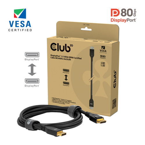 Cáp displayport CLUB3D CAC-1094 2 m màu đen