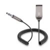 Cáp âm thanh Cellularline BLUETOOTH RECEIVER CABLE 3.5 JACK CONNECTOR AND USB-A PORT 0,15 m 3.5mm USB Type-A màu đen