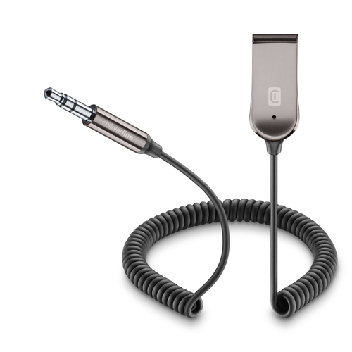 Cáp âm thanh Cellularline BLUETOOTH RECEIVER CABLE 3.5 JACK CONNECTOR AND USB-A PORT 0,15 m 3.5mm USB Type-A màu đen