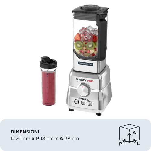 Máy xay sinh tố Ariete 00C057740AR0 2 L Máy xay đặt bàn 1500 W Thép không gỉ