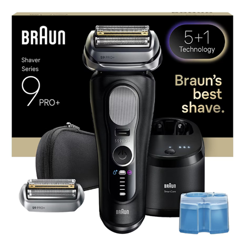 72815fdbe28230d9600ed99d5b8b455dccf1b921.jpg Máy cạo râu Braun Series 9 Pro+ 9660CCPS lưỡi lá Bộ tỉa màu đen, Bạc