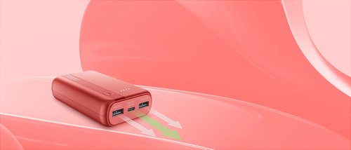 Sạc dự phòng Cellularline PBENTRYCOL10000R Lithium 10000 mAh màu đỏ