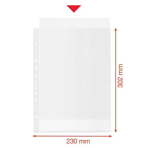 Bìa lá Esselte 628214 / bìa lỗ 210 x 297 mm (A4) nhựa polyproylene 20 chiếc