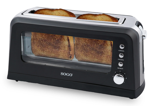 74fb7a4d4f12d2a4b4eb16c0db8a6bb115b0ba9b.jpg Máy nướng bánh mì Sogo TOS-SS-5445 7 2 lát 900 W màu đen, Thép không gỉ, Trong suốt