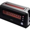 Máy nướng bánh mì Sogo TOS-SS-5445 7 2 lát 900 W màu đen, Thép không gỉ, Trong suốt