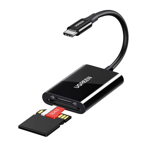 Đầu đọc thẻ Ugreen CM265 USB 3.2 Gen 1 (3.1 Gen 1) Type-C màu đen