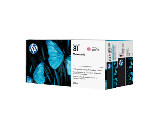 Đầu in HP Đầu in và hộp mực Dye màu đỏ nhạt 81 680 ml gói tiết kiệm dùng cho máy in DesignJet