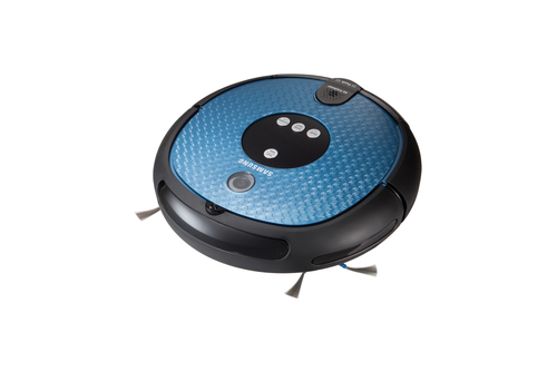 Robot hút bụi Samsung SR8F30 màu đen, màu xanh lơ