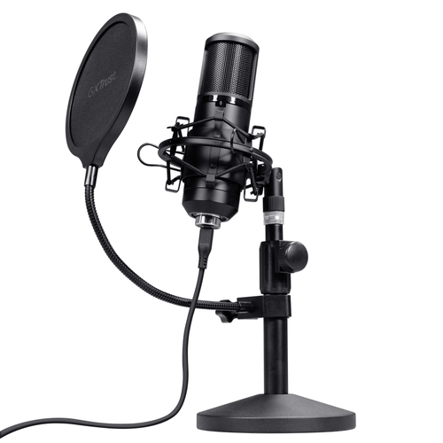 Micrô Trust GXT 269 Emita II màu đen Microphone phòng thu