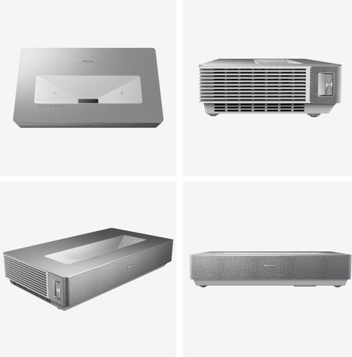 Tivi màn ảnh rộng Hisense 120L5ND Máy chiếu siêu gần 2700 ANSI lumens DLP UHD 4K (3840x2160) màu đen, Bạc Hỗ trợ 3D