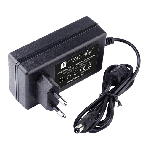 Bộ đổi nguồn & Inverter Techly IPW-12DC3A2 Trong nhà 36 W màu đen
