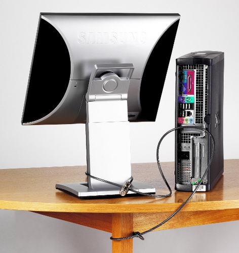 Khóa dây cáp Kensington Desktop TFT Saver Single-Keyed Std. (Bulk 25) 1,8 m