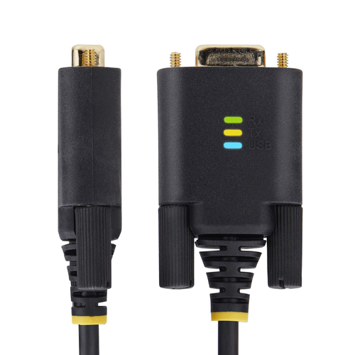 Cáp nối tiếp StarTech.com 1P6FFCN-USB-SERIAL màu đen 2 m USB Type-A DB-9