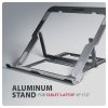 Axagon STND-LAG Laptop-Ständer, höhenverstellbar, faltbar, Aluminium Giá đỡ máy tính xách tay & máy tính bảng màu xám 43,9 cm (17.3")