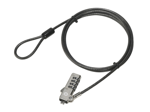 Khóa dây cáp Conceptronic CUSTODIO01BW màu đen 1,8 m