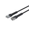 Dây cáp mạng Lanview LV-6AFTP-FLEX-ANG-005B-S màu đen 0,5 m Cat6a U/FTP (STP)