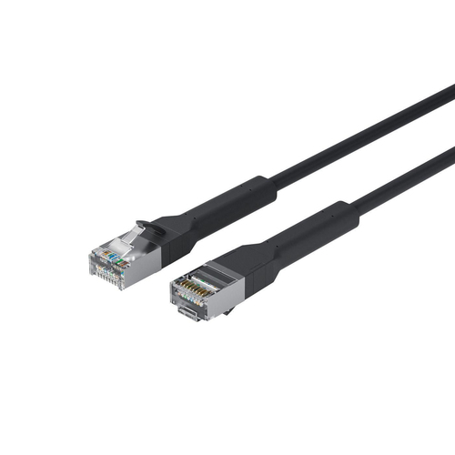 Dây cáp mạng Lanview LV-6AFTP-FLEX-ANG-005B-S màu đen 0,5 m Cat6a U/FTP (STP)