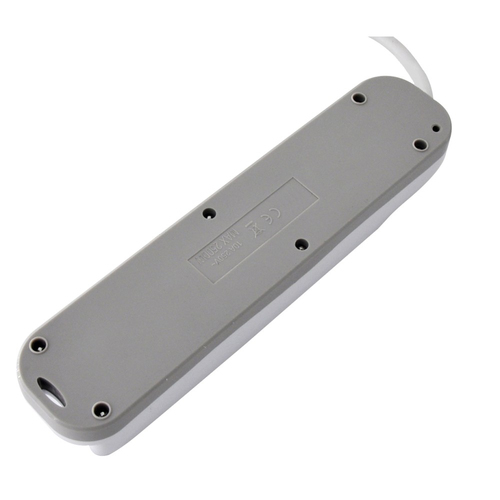Ổ cắm kéo dài Techly IUPS-PCP-416A 1,5 m 4 ổ cắm AC Trong nhà màu xám, màu trắng