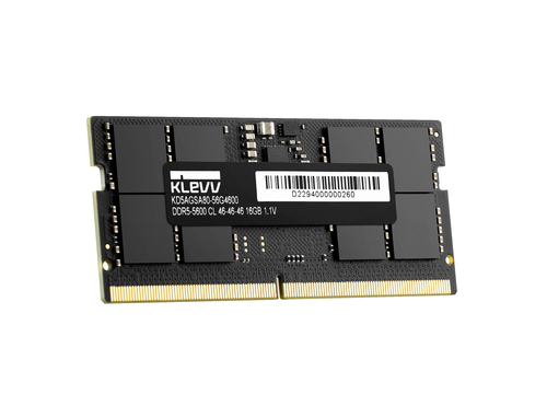 7f44bce46a987675ac0735d5e825ab3668a50db7.jpg RAM - Bộ nhớ trong Klevv SO-DIMM 16 GB 1 x 16 GB DDR5 5600 MT/s 262-pin SO-DIMM