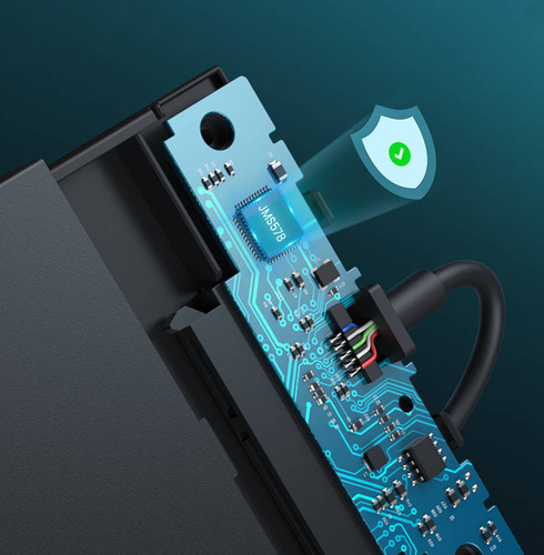 Hộp đựng ổ cứng Ugreen 6957303837199 Hộp đựng ổ cứng HDD/SSD màu đen 2.5"