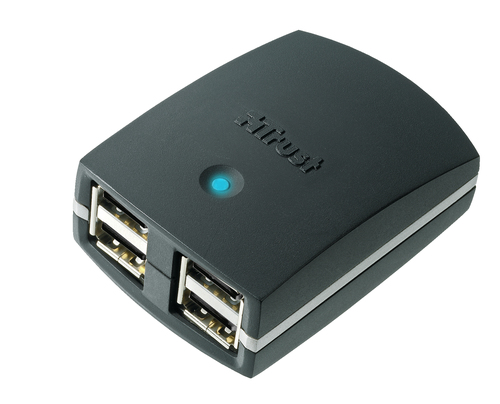 Hub giao tiếp Trust 4 Port USB2 Powered Hub HU-5640T 480 Mbit/s màu đen