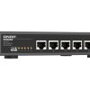 Switch mạng QNAP QSW-3205-5T Không quản lý 10G Ethernet (100/1000/10000) Máy tính để bàn màu đen