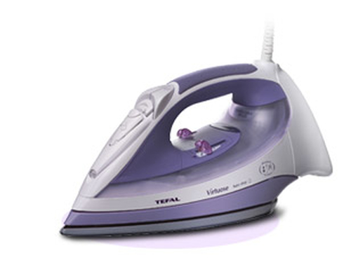 Bàn là Tefal Virtuose Auto-Off - FV9140 Bàn là hơi nước màu tím violet, màu trắng
