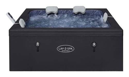81c370cdec0c1b18a034cf972ed4321d2678fcb4.jpg Bồn Tắm Nước Nóng & Spa Bestway 60229 hot tub/spa 950 L 7 người Hình vuông màu đen, màu đá cẩm thạch
