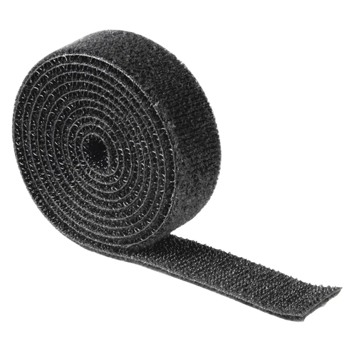 Dây buộc cáp Hama 00221007 Dây buộc cáp móc tự dính & băng vòng Ni lông màu đen 1 chiếc