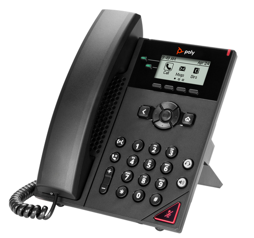 Điện thoại IP HP Poly VVX 150 2-Line IP Phone and PoE-enabled màu đen 2 dòng