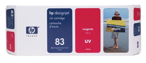 Đầu in HP Hộp mực in UV màu đỏ 83 680 ml dùng cho máy in DesignJet