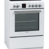 Bếp Sharp KF-76VDD19W-DE đứng độc lập Chạy bằng điện Gốm màu trắng