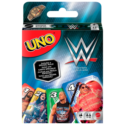Trò chơi cờ Mattel Games JKH98 UNO WWE Đánh bài Đánh hết
