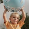 Bóng chơi trên biển Rubo Toys Ocean Dreams Blue Beach Ball 35 cm màu xanh lơ