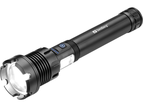 Sandberg Survivor 7in1 Torch Powerbank 10000 màu đen Đèn pin cầm tay LED