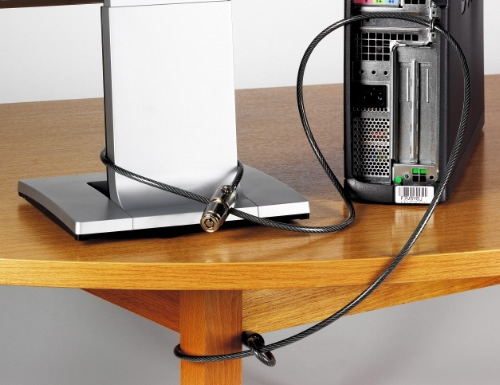 Khóa dây cáp Kensington Desktop TFT Saver Single-Keyed Std. (Bulk 25) 1,8 m
