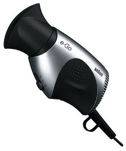 Máy sấy tóc Braun e•Go Travel 1200 W Bạc