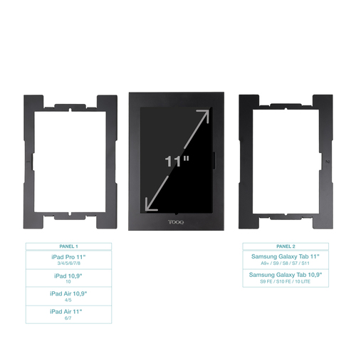 Chân đế chống trộm máy tính bảng TooQ TQATTE2601-S-B màu đen 27,9 cm (11")