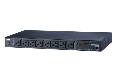 Đơn vị phân phối điện (PDU) ATEN PE8208AV-ATB-G 8 ổ cắm AC 1U màu đen
