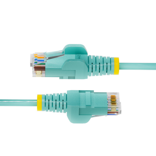 Dây cáp mạng StarTech.com N6PAT6AQS màu xanh Aqua 1,8 m Cat6 U/UTP (UTP) Tròn