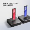 Trạm docking ổ cứng Axagon ADSA-M2C11 USB 3.2 Gen 2 (3.1 Gen 2) Type-C màu đen